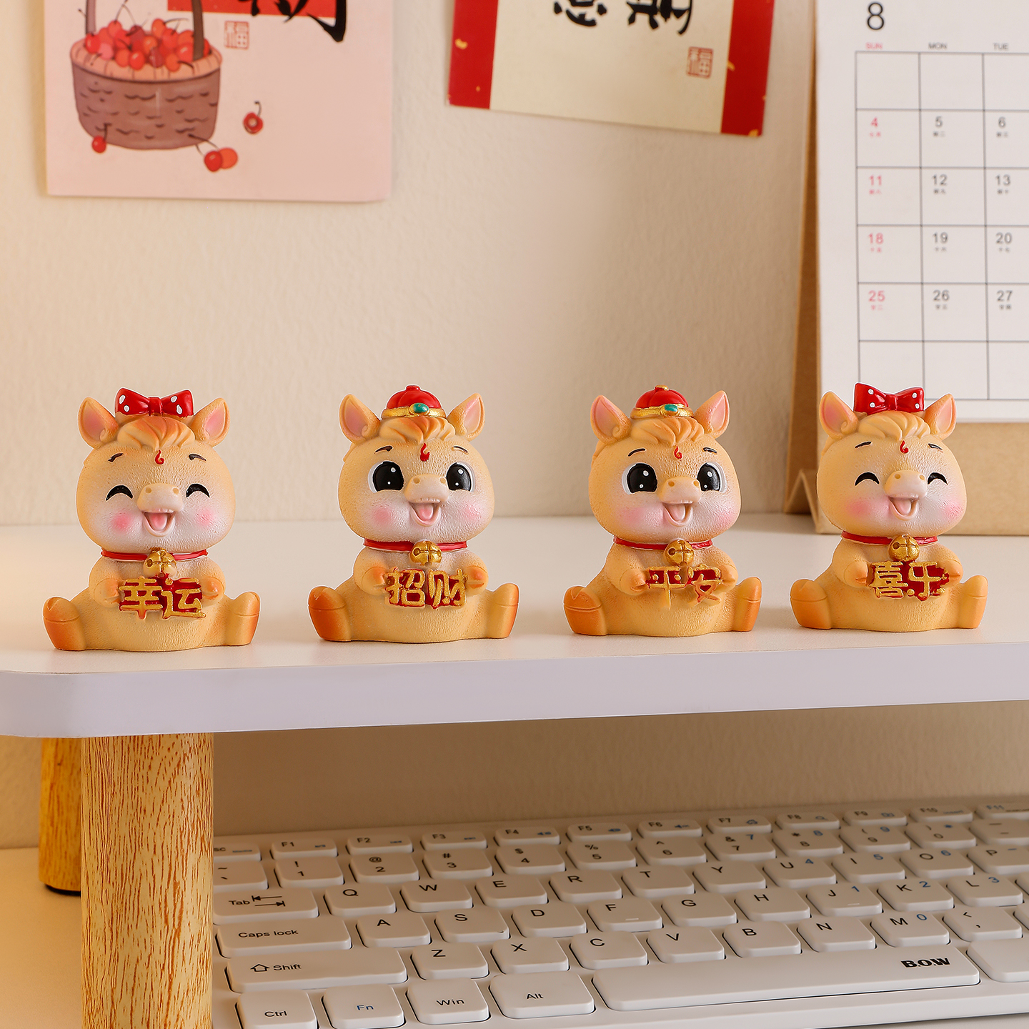 国潮生肖马摆件本命年礼物2026新