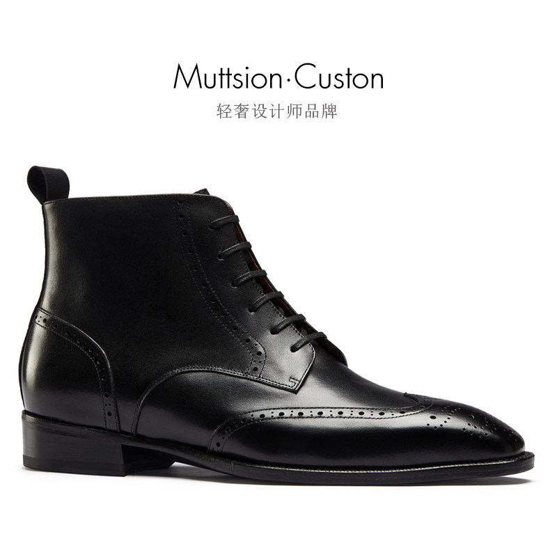 新品！高级感！Martin boots马丁靴男中帮高帮鞋工装短靴真皮靴子