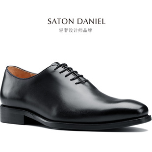 Men真皮Leather牛津鞋 Whole 男鞋 cut英伦意大利商务正装 Shoes 皮鞋