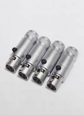 台湾MPS镀金Little bee小三芯mini Aes耳机平衡线卡侬XLR插头