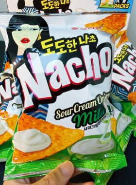 山姆代购 7月新品好丽友韩国进口酸奶洋葱味玉米片酥脆休闲零食