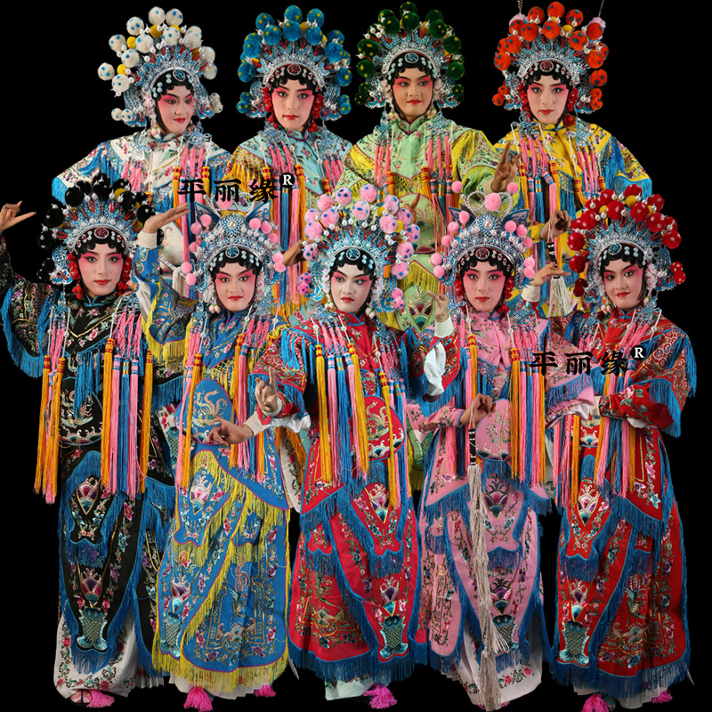 戏曲女改良靠京剧武旦刀马旦穆桂英杨家将戏装戏剧服装演小靠软靠