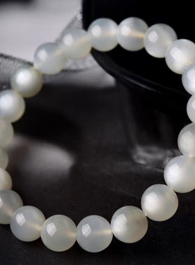 冰种白月光石手链猫眼银光月亮石