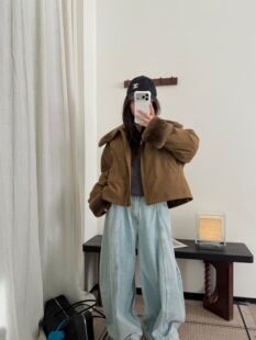 2026秋冬海宁青紫兰獭兔90鹅绒羽绒服
