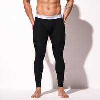 Autumn and winter new men's thermal underwear, Modal thin solid color no-wear underwear, stretch line pants, underpants, base layer and thermal pants thumbnail 6