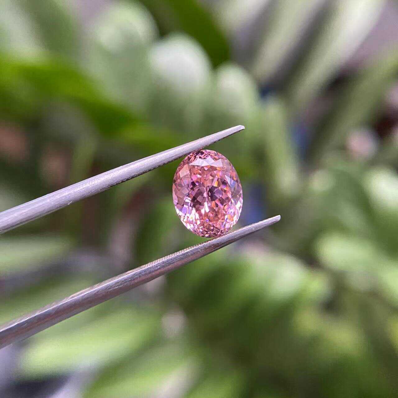 工艺多版切蛋形裸石戒面帕帕拉恰