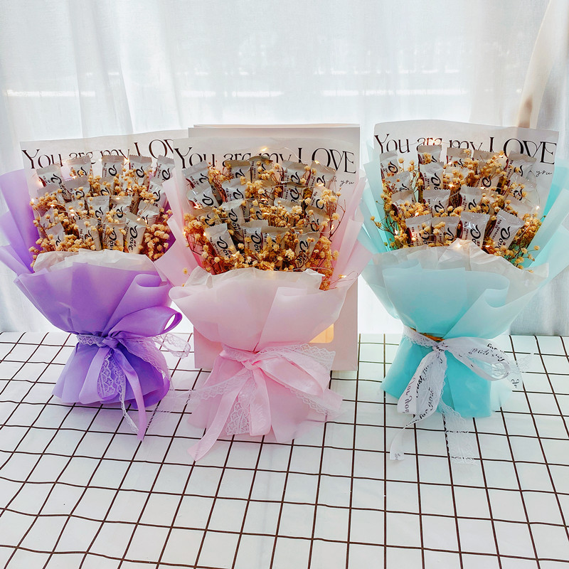 正品德芙巧克力花束卡通花束礼物