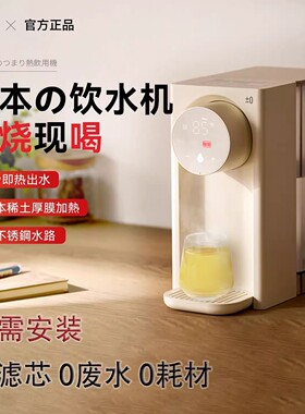 日本正负零即热式饮水机家用小型桌面恒温热水壶台式热水机饮水器