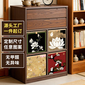 中古风收纳箱客厅卧室整理箱客厅卧室装 衣服收纳箱水洗可定制尺寸