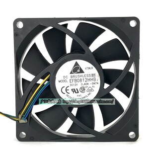 台达 EFB0812HHB 8015 大风量散热风扇12V 0.40A 8CM厘米 PWM调速