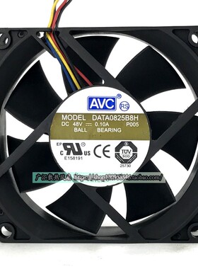 AVC DATA0825B8H 8025 48V 0.10A PWM调速 中兴通讯设备专用风扇