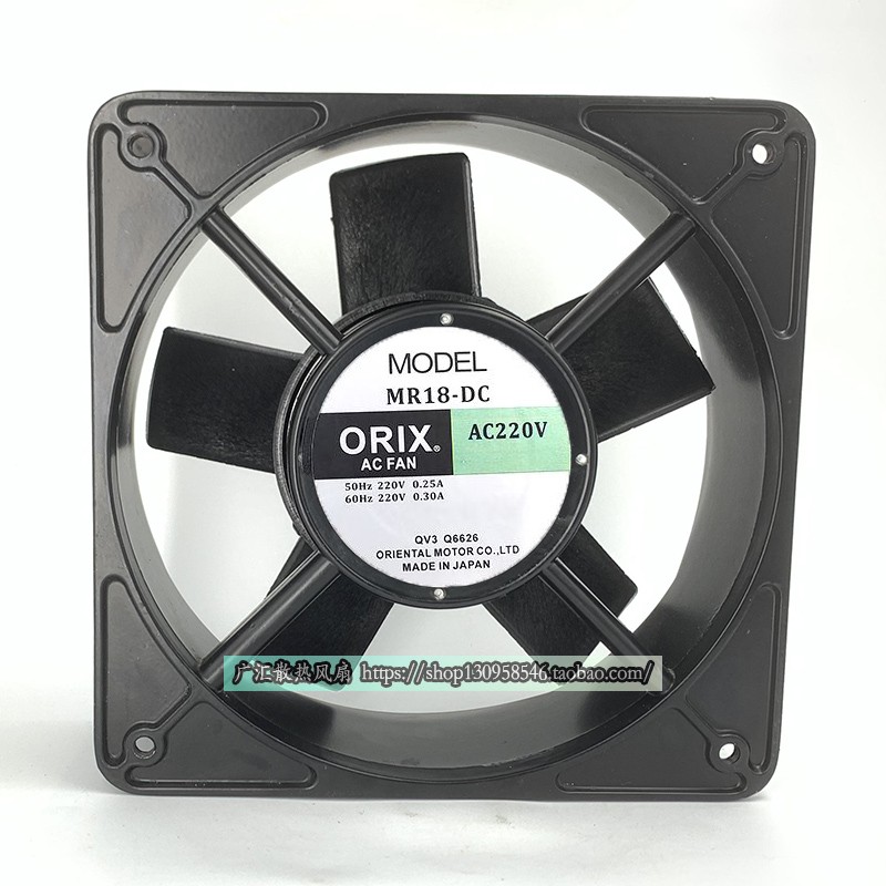 MR18-DC MR18-TTA AC200V原装日本ORIX 180*180*65MM进口设备风扇