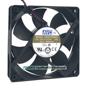 DATA1225B2X 原装AVC 12025 12V 0.27A 12CM交换机/机箱静音风扇