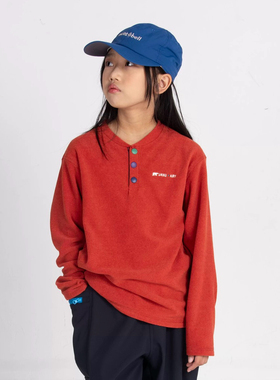 【Damon11/27日 10:00上新】儿童冬季小字母绣花排扣长袖摇粒绒