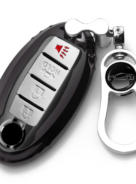 适用英菲尼迪QX70/QX80/G25/G37/Q70/FX35/M系QX56车钥匙包套扣壳