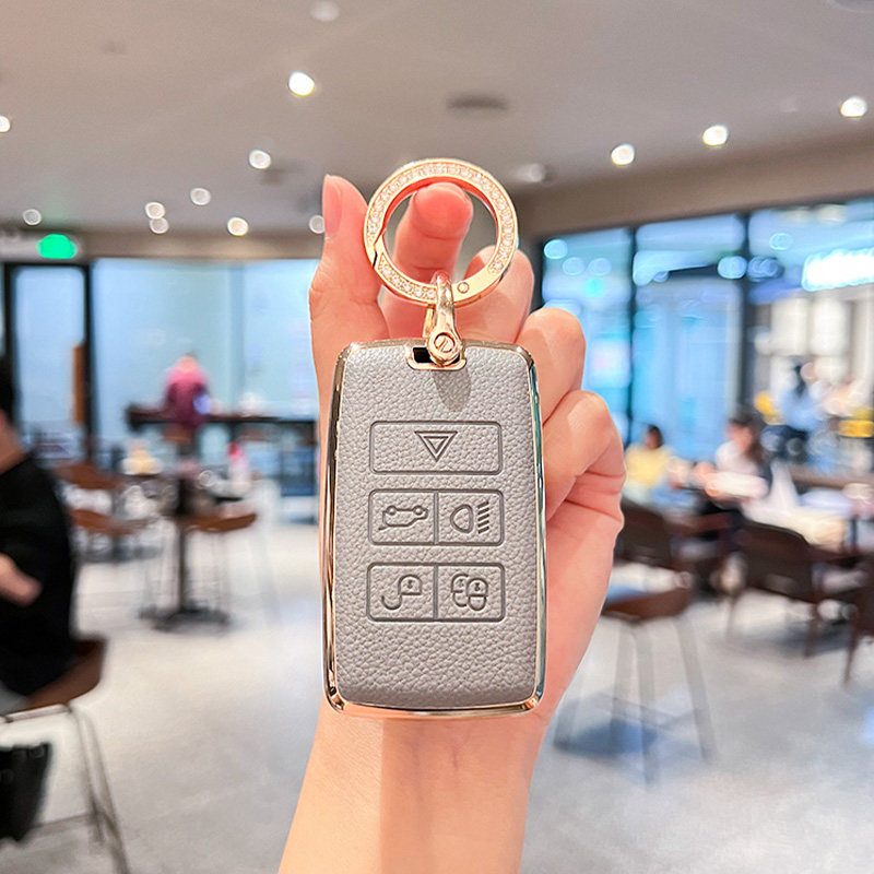 适用捷豹24/25款XEL/XFL保护遥控器男女小车锁匙扣壳钥匙链包外套