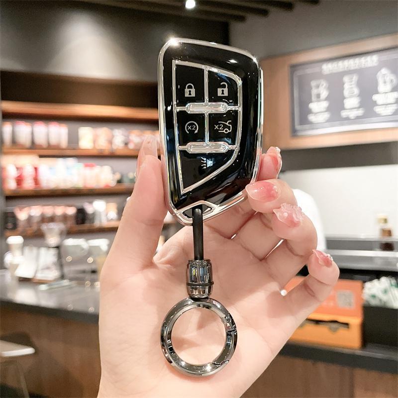 适用23/24/25款凯迪拉克CT4锐歌CT5/GT4/XT4/CT6男女钥匙包套扣壳