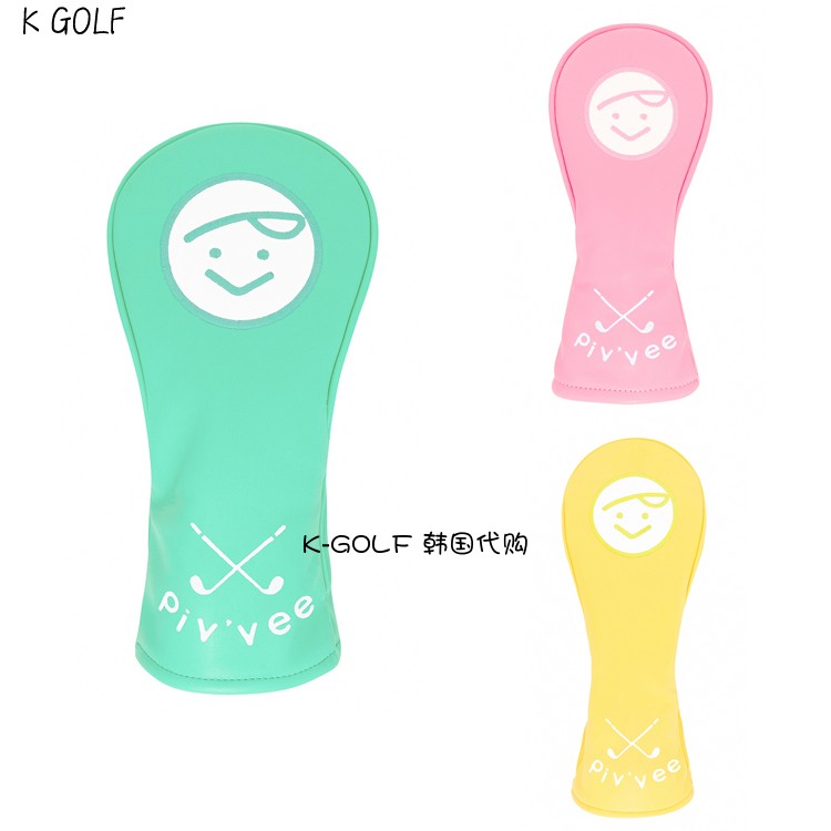 PIVVEE韩国正品代购高尔夫杆套24年男女款一号木球道木小鸡腿杆套