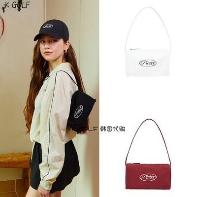 PIVVEE韩国正品代购高尔夫球包25年女四季徽标细肩带方形腋下拎包