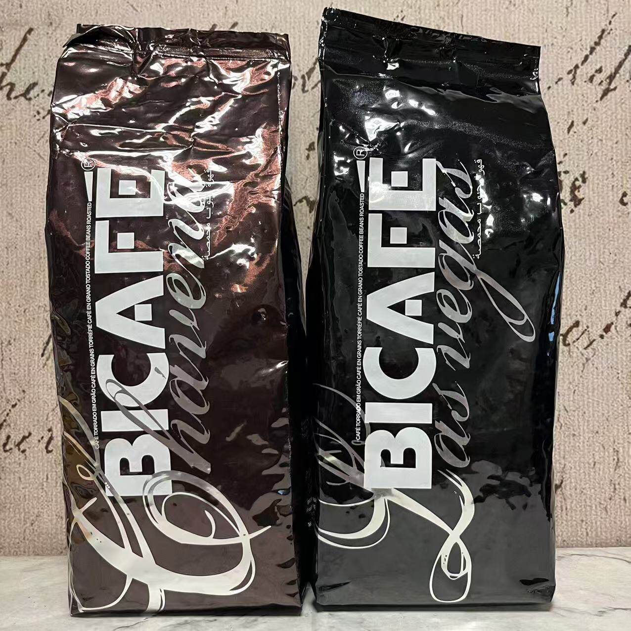 临期特卖 葡萄牙进口BICAFE混合查维纳拉斯维加斯咖啡豆1kg袋装