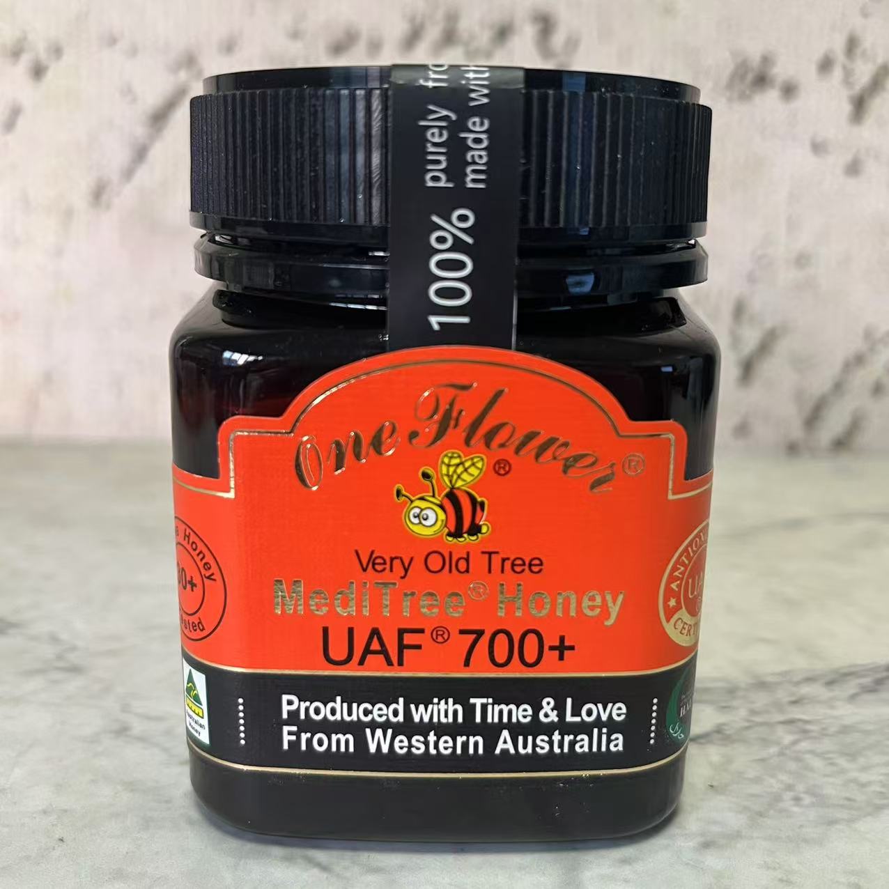 临期特卖 澳大利亚进口UAF700+药树蜂蜜250g瓶装 冲调营养滋补品