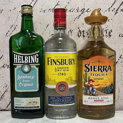 特价售卖 进口汉堡利口酒芬斯伯里伦敦金酒幸运帽金龙舌兰就700ml