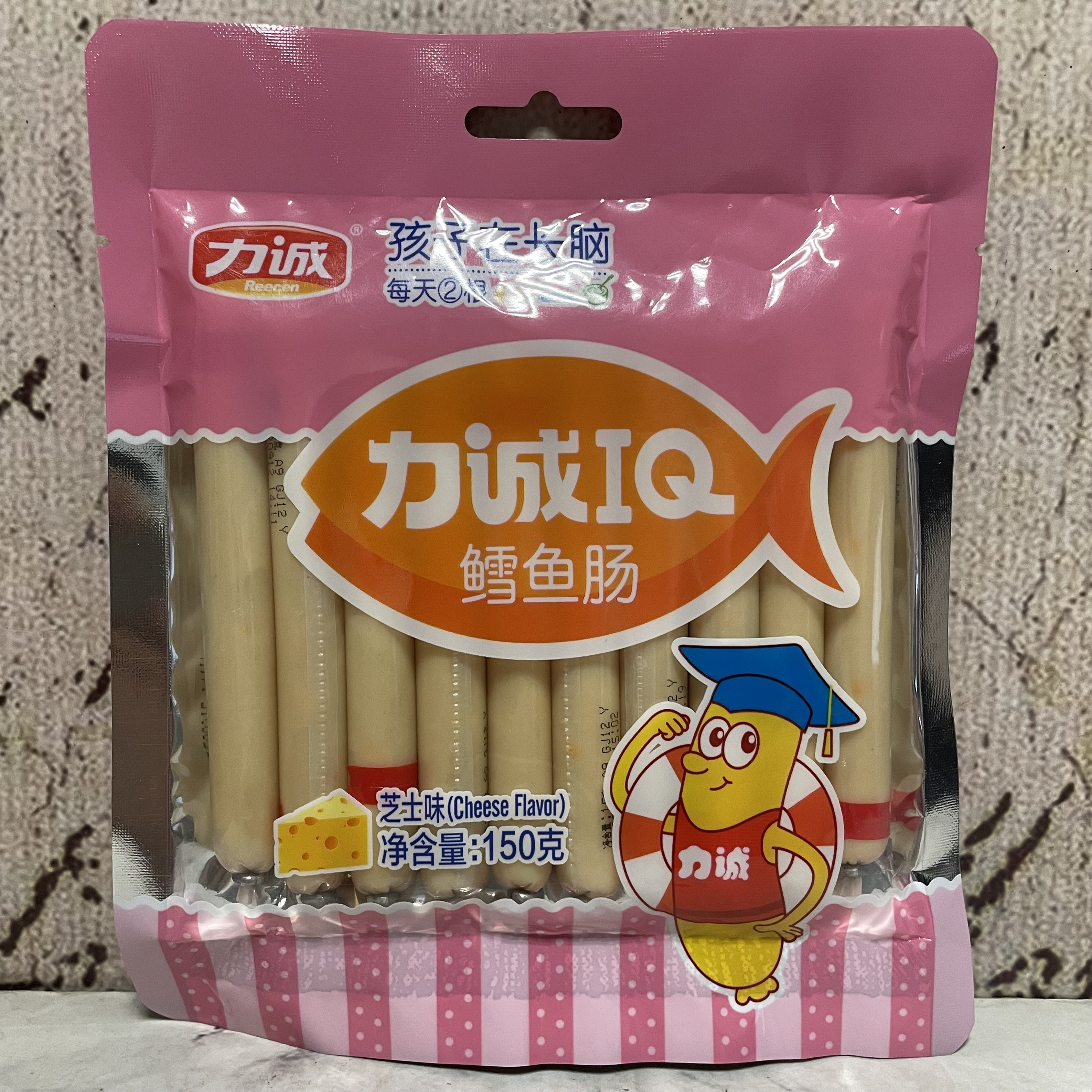 力诚芝士味鳕鱼肠150g(10根)