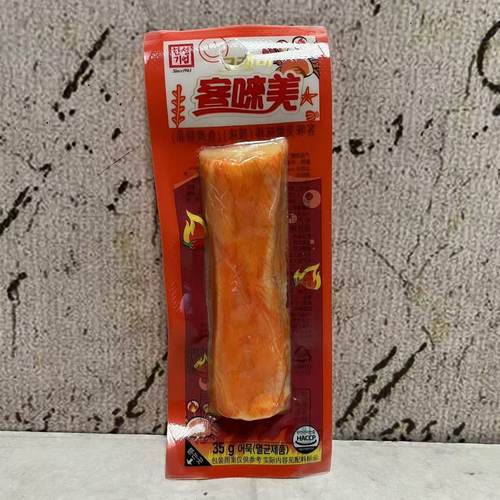 临期裸价特卖 韩国进口客唻美辣味蟹味棒35g袋装 办公休闲小零食