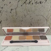 平价好用 六色眼影盘新款 橘黄系酒红色淡妆彩妆烟熏妆不晕染眼影