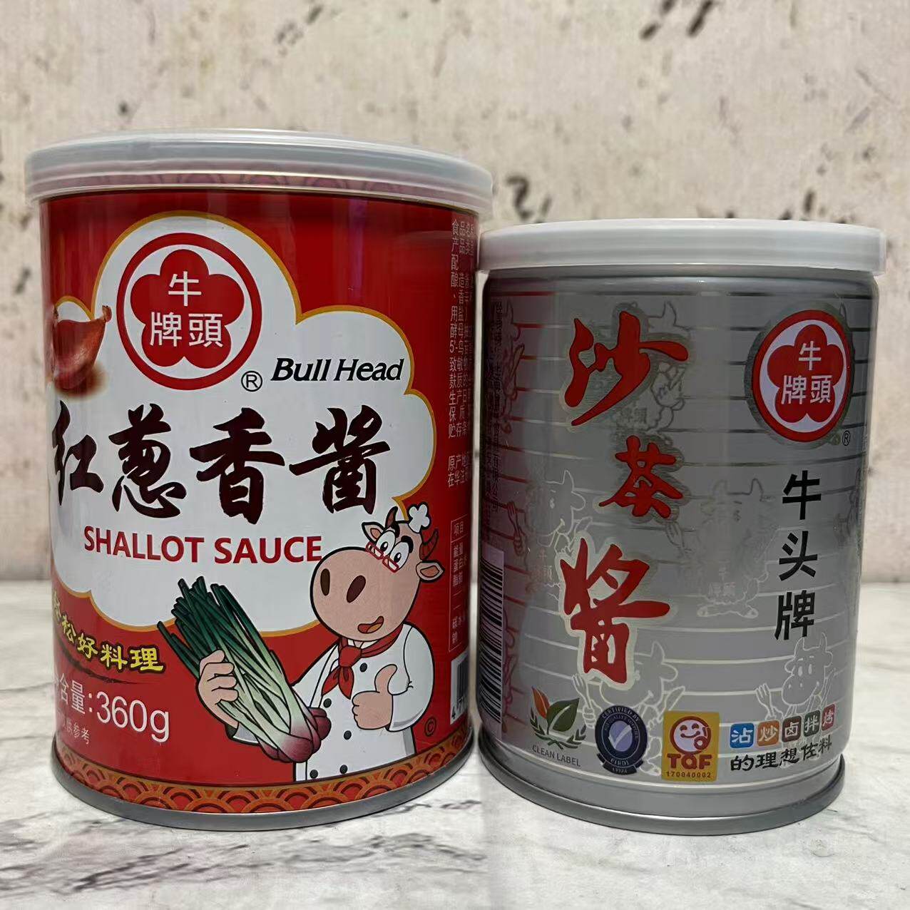 临期特卖 台湾产 牛头牌红葱香酱海鲜风味沙茶酱360g 复合调味酱
