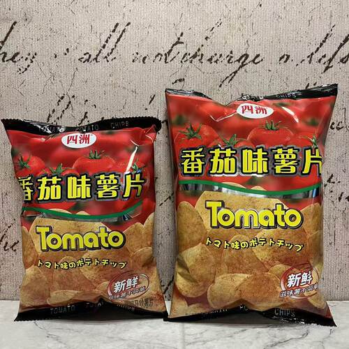临期裸价特卖 四洲番茄味薯片豌豆脆条原味虾条40g袋装 休闲零食