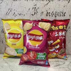 特价售卖 Lay's乐事经典原味墨西哥鸡汁番茄味薯片日式牛排玉米棒