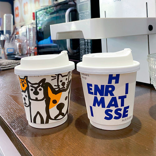 宠爱咖啡杯一次性奶茶杯子加厚带盖外卖双层冷热饮杯外带豆浆纸杯