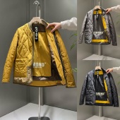 菱格棒球服外套帅气棉衣时尚 冬季 休闲 潮牌轻薄棉服男2025新款 美式