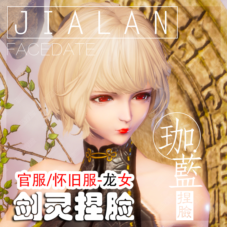【珈蓝】剑灵捏脸 龙女脸型数据 国服韩服国际服BNS私服可用 玛丽