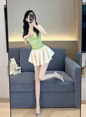 a字半身裙女2024新款夏气质甜美纯欲辣妹显瘦百搭小个子百褶短裙