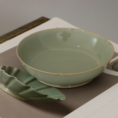 中式美学青瓷唐代天青釉小盘