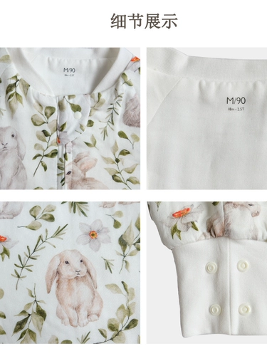 Детский спальный мешок, марлевый осенний брендовый лонгслив на четыре сезона