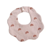 Детский хлопковый марлевый летний слюнявчик, нагрудник для еды для новорожденных