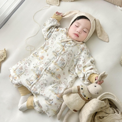 婴儿睡袋春秋六层纱布四季通用