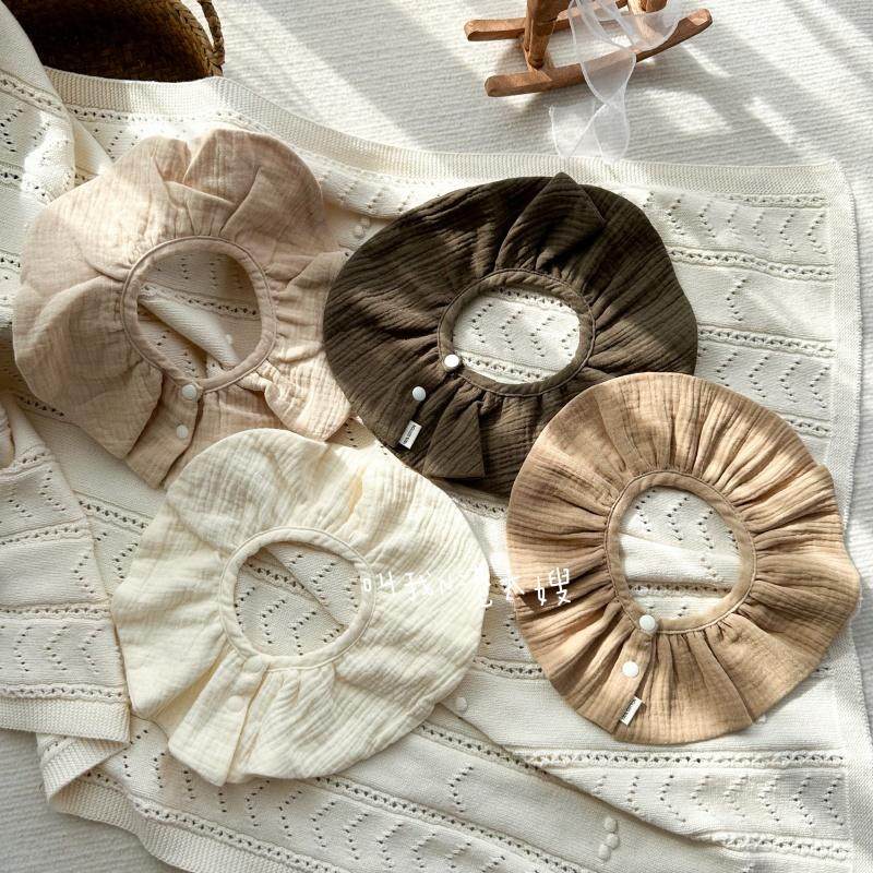 宝宝口水巾花瓣小围嘴防脏竹棉纱布新生婴儿防吐奶纯棉围兜可旋转,婴童用品,口水巾,淘宝优惠券,粉丝福利购,淘宝优惠卷