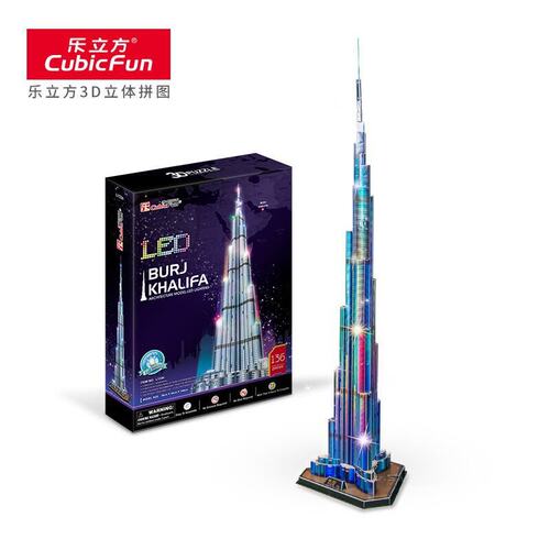 哈利法建筑乐立方立体拼图模型