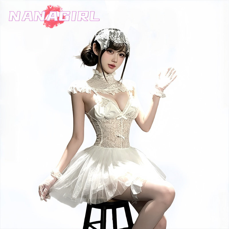 cosplay高级感梦幻公主装万圣节夜场制服蕾丝性感御风姐新娘套装