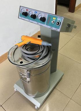 静电喷涂机圆形方形不绣钢粉桶喷枪手动自动筛粉机