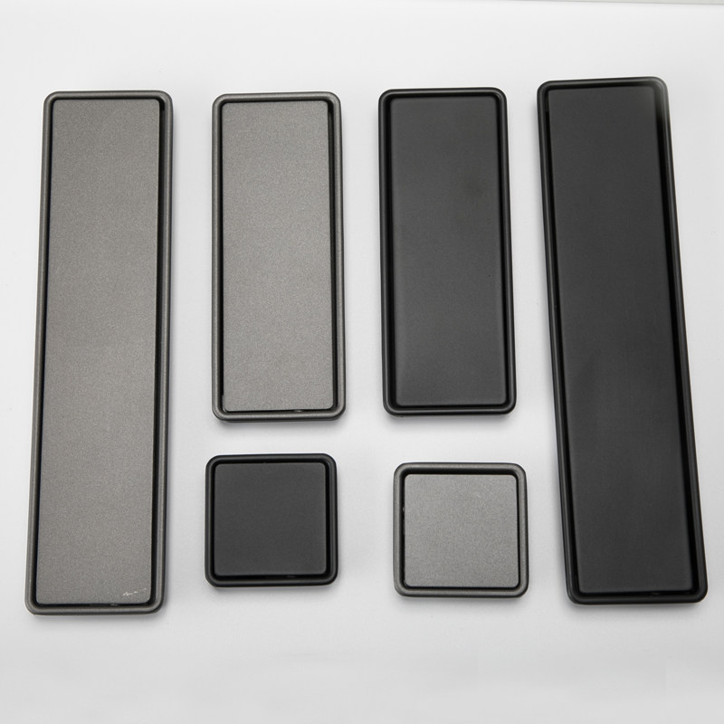 包邮简约拉手抽屉翻盖现代门内嵌开槽单孔暗拉长柜门锌合金小把手