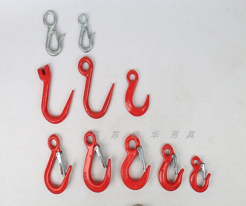 钢管钩子环眼挂钩货钩万向旋转吊钩羊角钩行车吊车起重吊索具