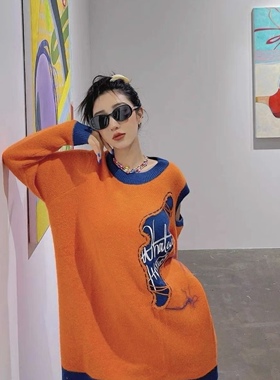 Whatever to wear 新款露肩针织上衣女2023秋冬