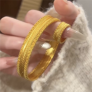 今年爆款花丝镂空暴富腰缠万贯戒指男女同款新中式国潮风轻奢指环