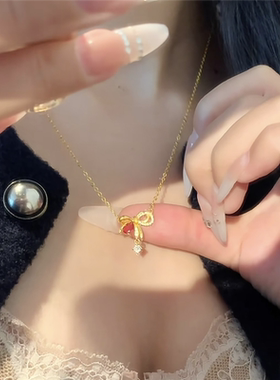 火焰情书绝美在逃公主蝴蝶结套链