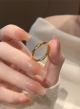 爱意满满莫比乌斯戒指女